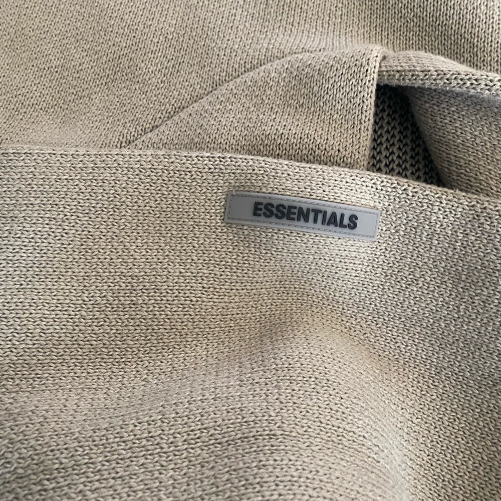 Essentials Taupe Knit Pullover - image 2